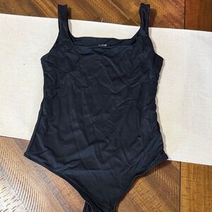 Black Sleeveless Bodysuit
